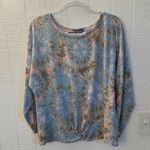 Democracy Scoop Neck Knit Top Size XL